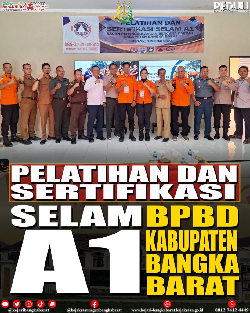 PELATIHAN DAN SERTIFIKASI SELAM A1 BPBD KABUPATEN BANGKA BARAT